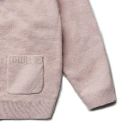Strickjacke mit Seide rose 86/92