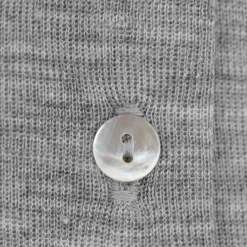 Strickjacke Wolle Seide grau 50/56