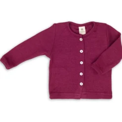 Strickjacke Wolle Seide orchidee 50/56