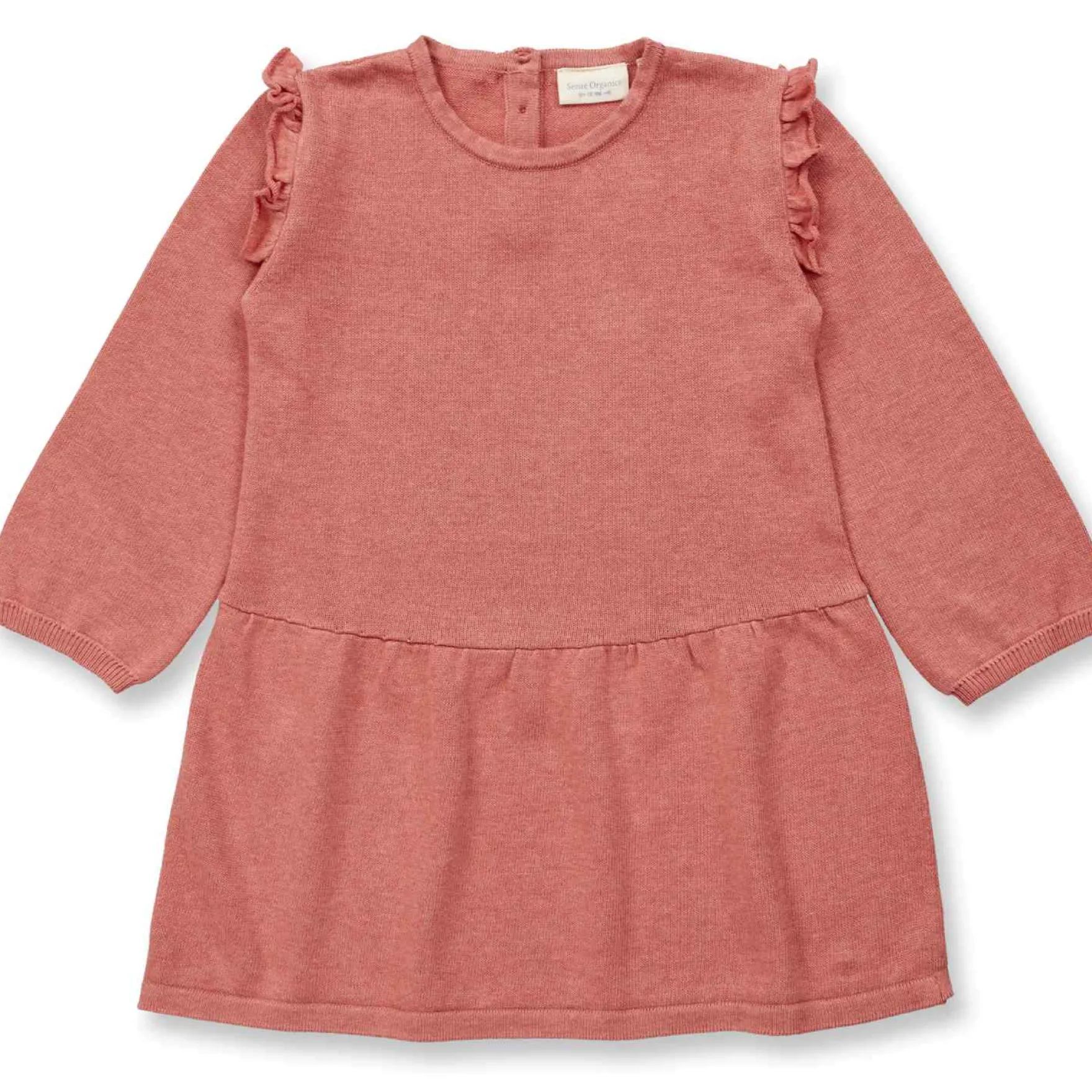 Strick-Kleid korallenrot 116