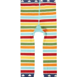 Strick-Leggings "Gans" bunt geringelt 62/68