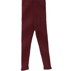 Strick-Leggings Merinowolle cassis 110/116