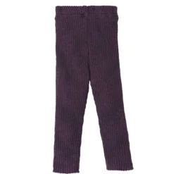 Strick-Leggings Merinowolle aubergine 110/116