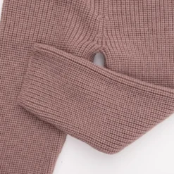 Strick-Leggings Merinowolle mauve 98/104