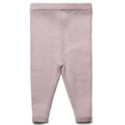Strick-Leggings mit Schurwolle rosa 62/68