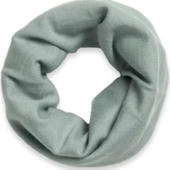 Strick-Loopschal Merinowolle mint