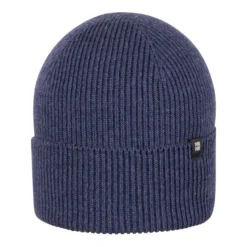 Strickmütze mit Merinowolle/Seide marine 47/49