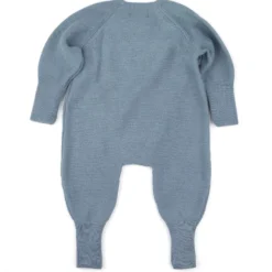 Strick-Overall Merinowolle rauchblau 62/68