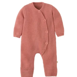 Strick-Overall Merinowolle softpink 74/80