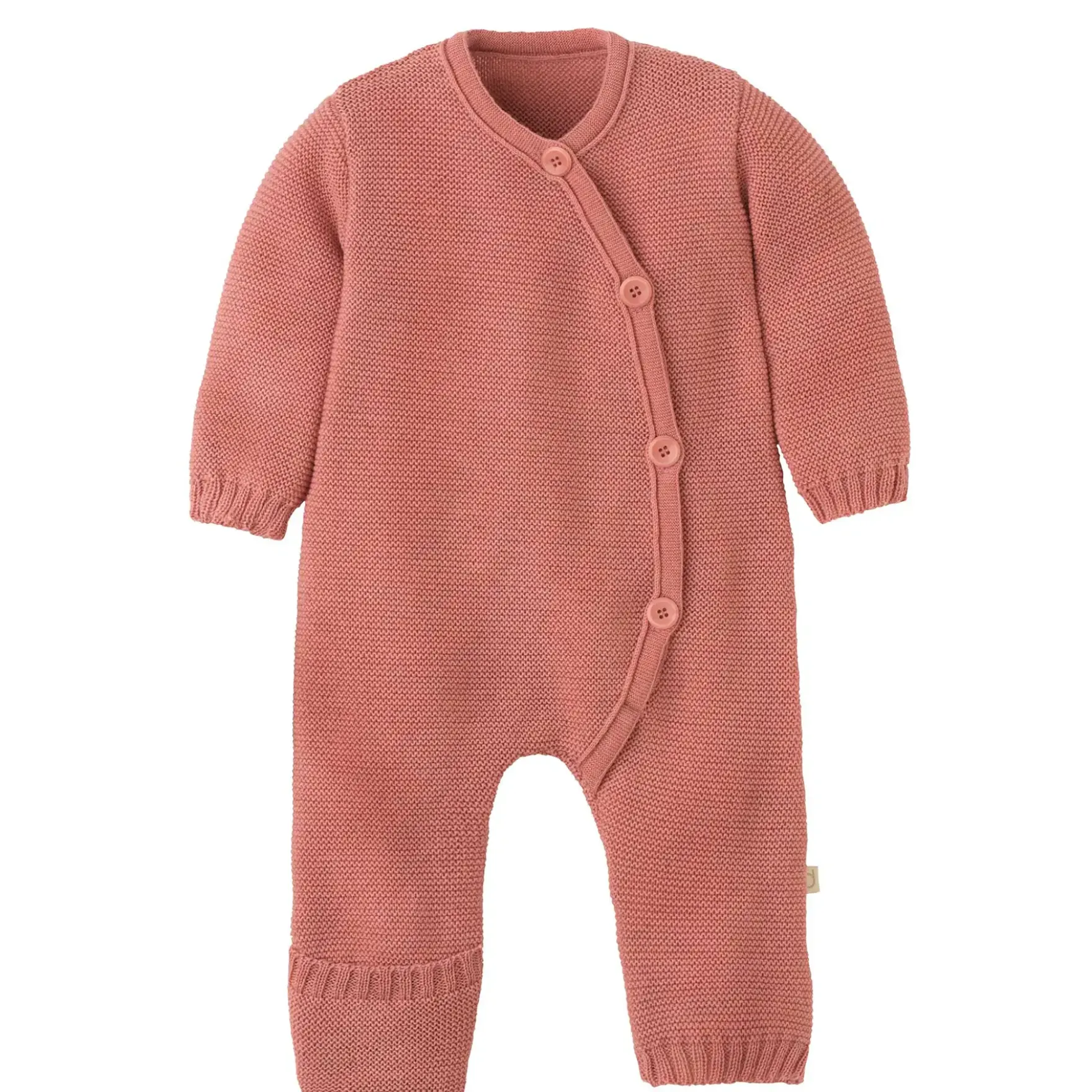 Strick-Overall Merinowolle softpink 74/80