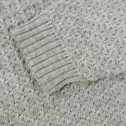 Strickpullover "Aran" Merinowolle grau 122/128