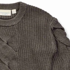 Strick-Pullover braun melange 116