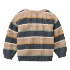 Strick-Pullover bunt geringelt 86/92