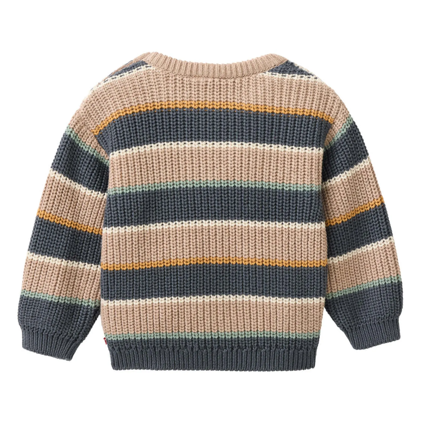 Strick-Pullover bunt geringelt 86/92