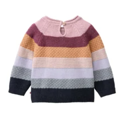 Strick-Pullover bunt geringelt 98/104