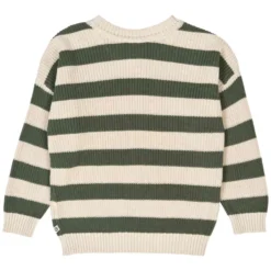 Strickpullover gestreift oak-dunkelgrün 122