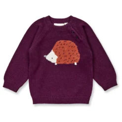Strick-Pullover "Igel" bordeaux 74