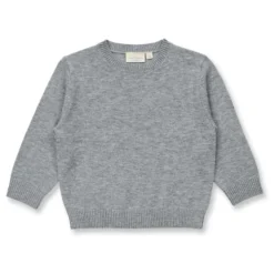 Strickpullover "Merinowolle" grey 128