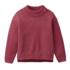 Strick-Pullover mit Stehkragen bordeaux 122/128