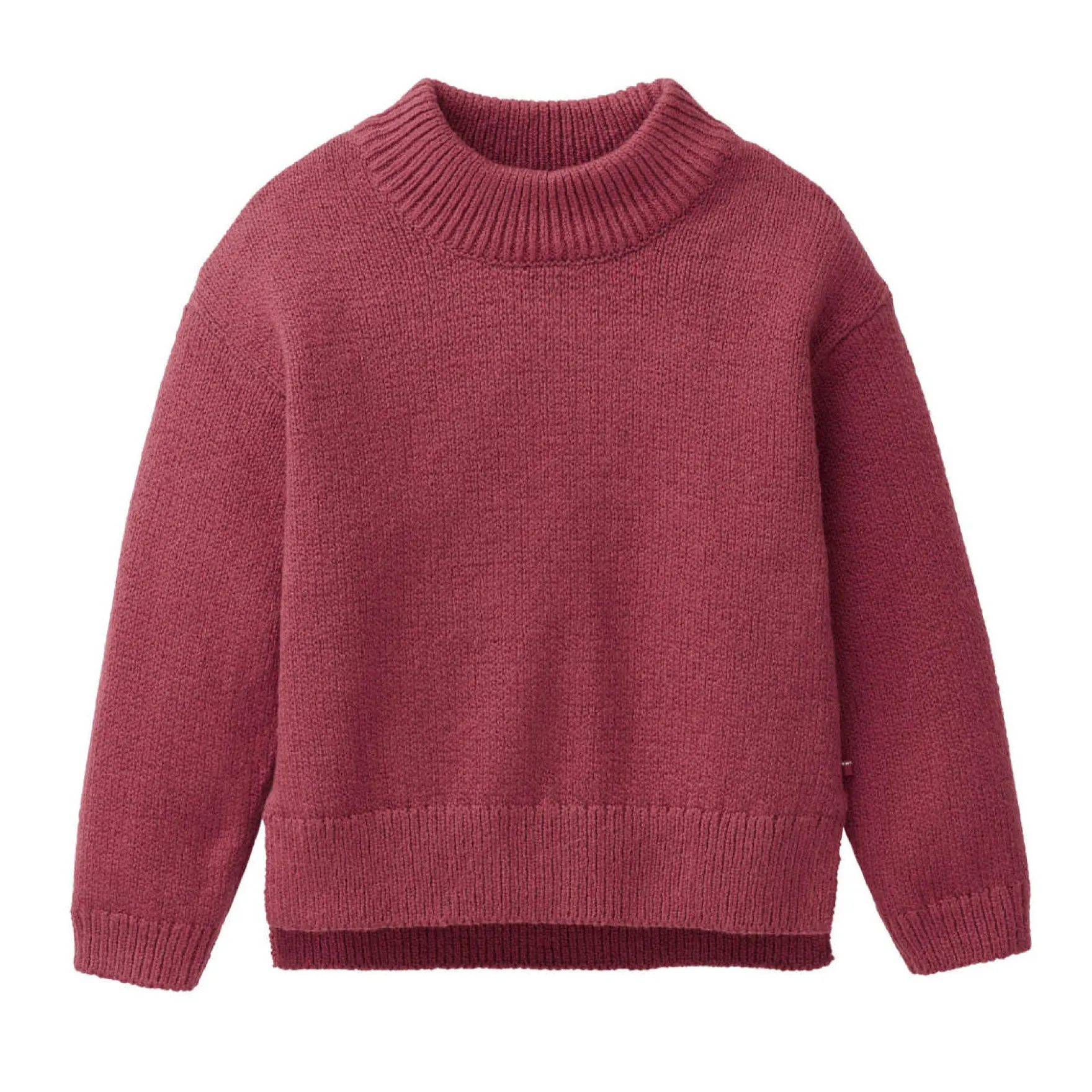 Strick-Pullover mit Stehkragen bordeaux 122/128
