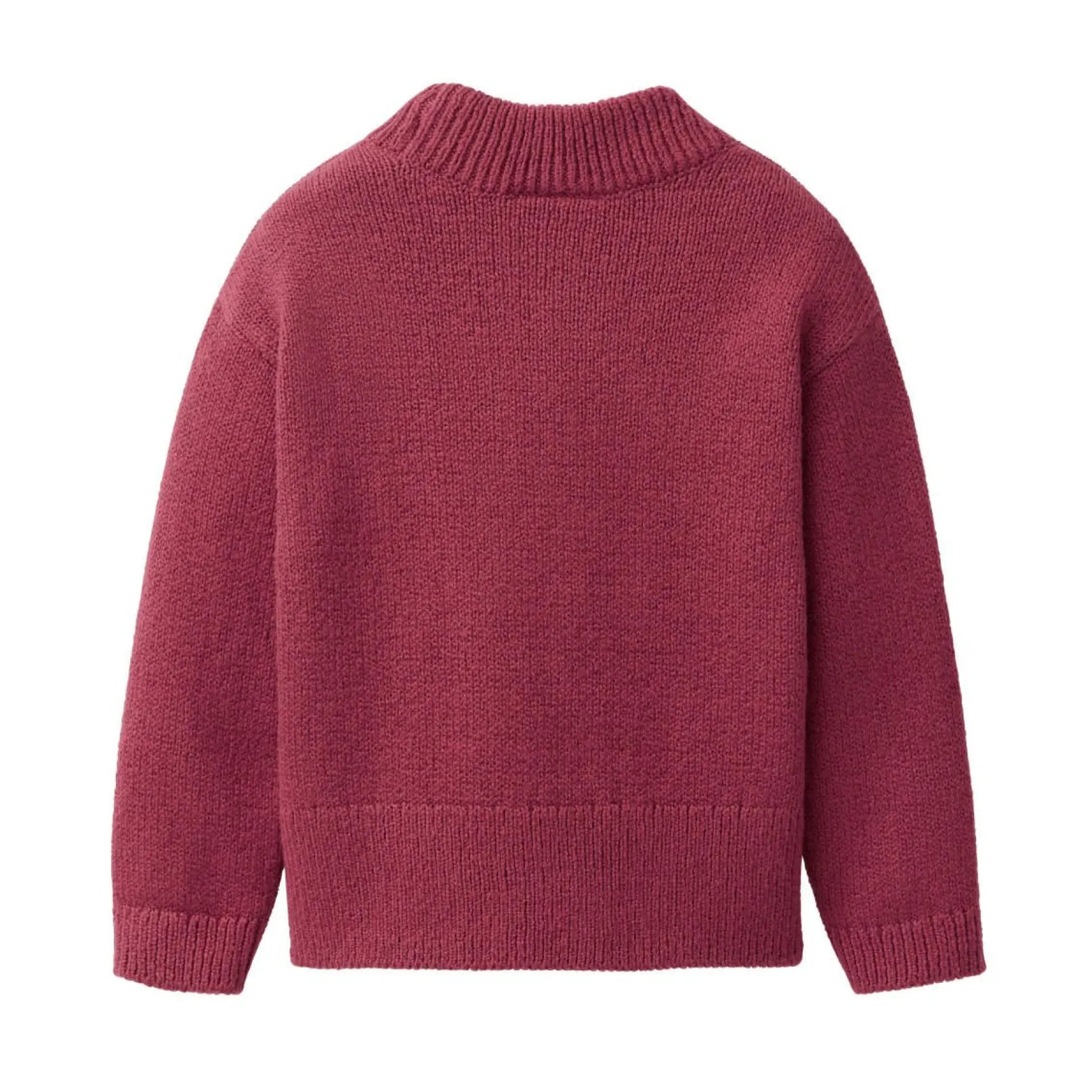 Strick-Pullover mit Stehkragen bordeaux 122/128
