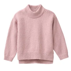 Strick-Pullover mit Stehkragen rosenholz 98/104
