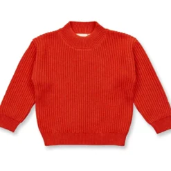Strick-Pullover orangerot 110