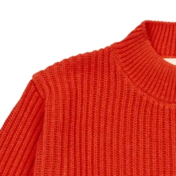 Strick-Pullover orangerot 110