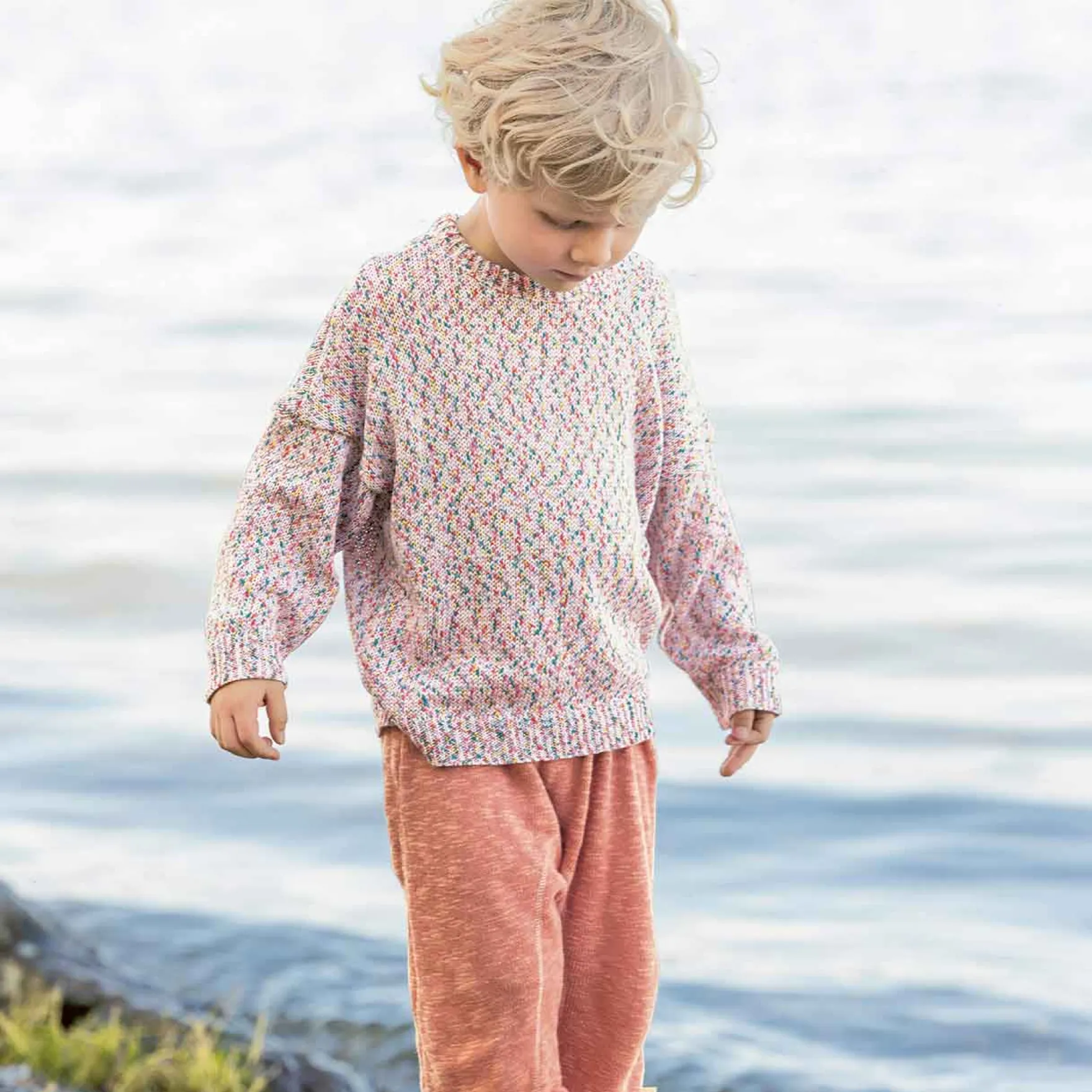 Strickpullover "Spray" soft pink 74/80