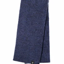 Strickschal mit Wolle/Seide marine
