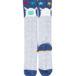 Stricksocken 2er-Pack "Yeti" grau-bunt 23-26