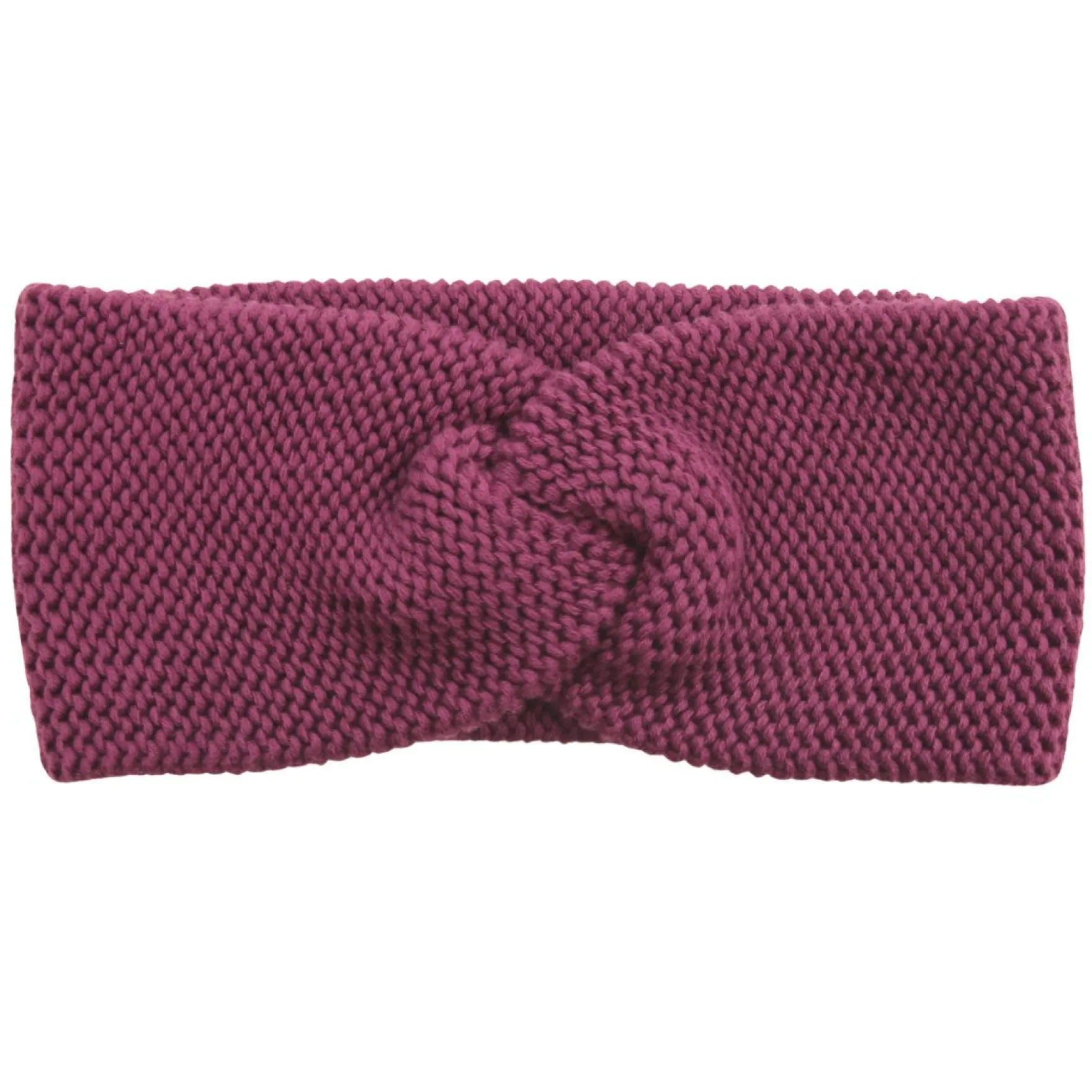 Strick-Stirnband aubergine 50/52