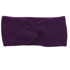Strick-Stirnband grape 50/52