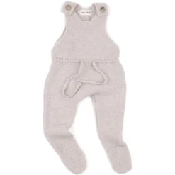 Strick-Strampler mit Cashmere beige 62/68