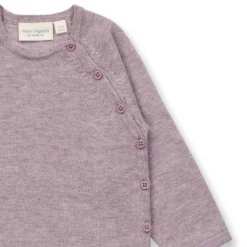 Strick-Wickeljacke "Merinowolle" mauve melange 74