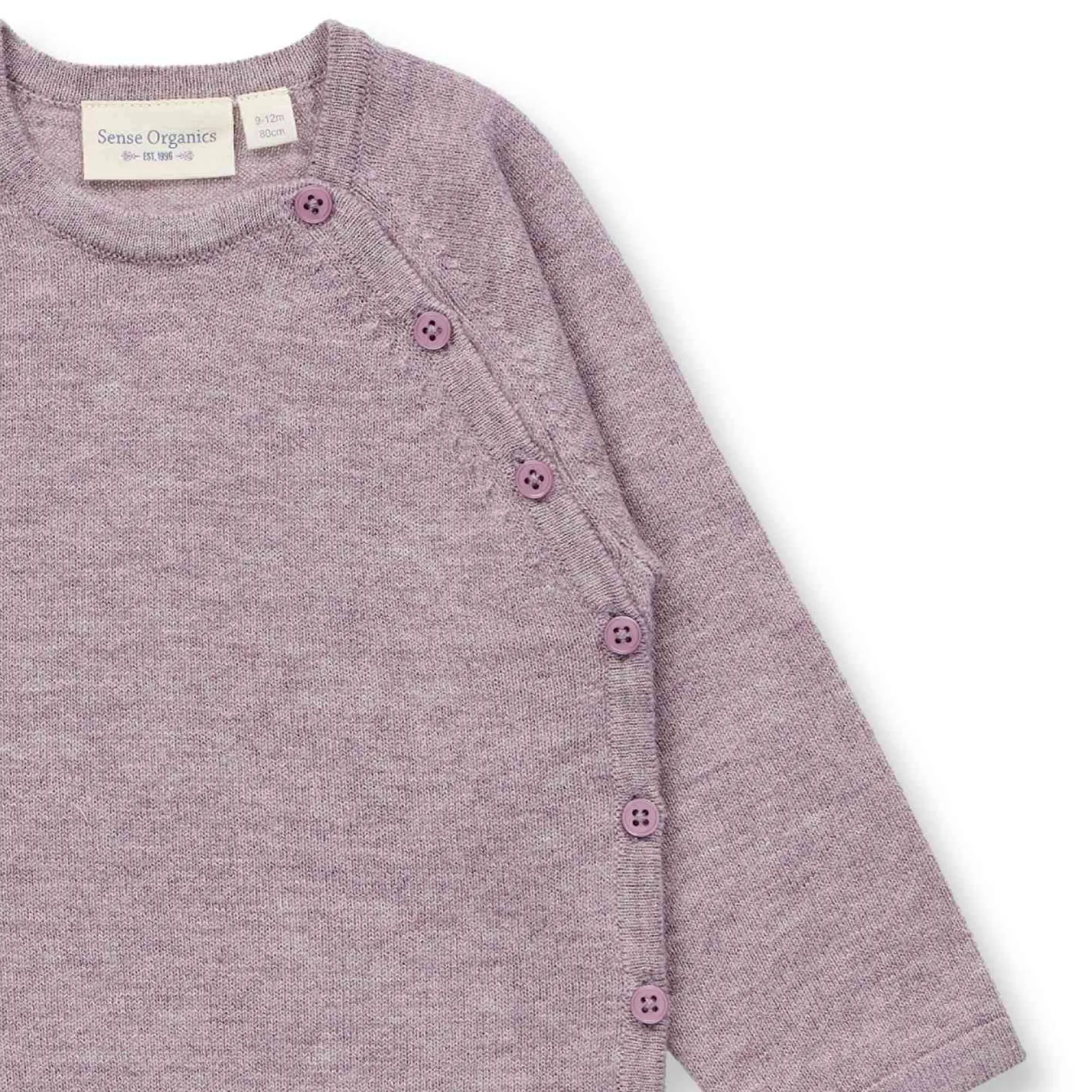 Strick-Wickeljacke "Merinowolle" mauve melange 74