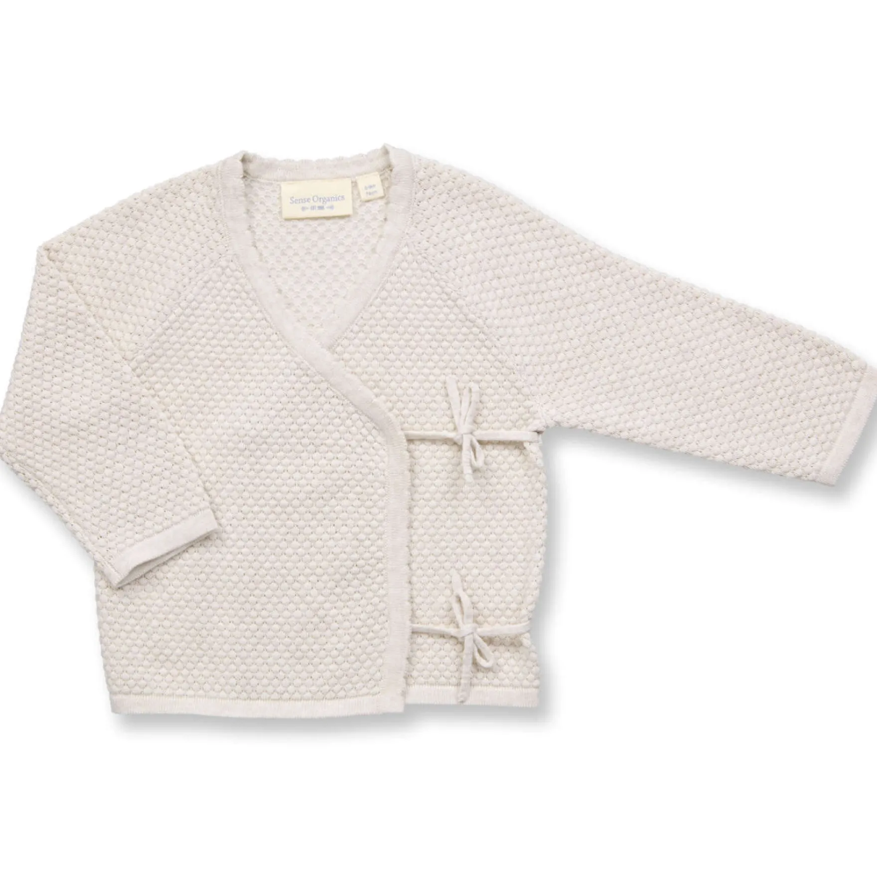 Strick-Wickeljacke mit Wabenstruktur creme 80