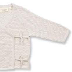 Strick-Wickeljacke mit Wabenstruktur creme 80