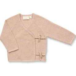 Strick-Wickeljacke mit Wabenstruktur haselnuss 62/68