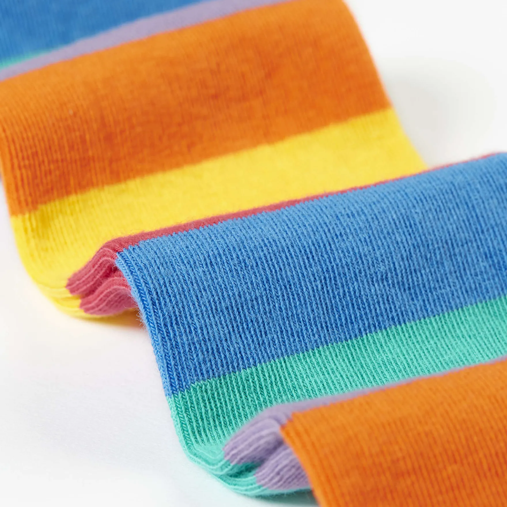 Strumpfhose lila-bunt gestreift 98/104