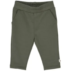 Sweat-Babyhose dunkelgrün 56
