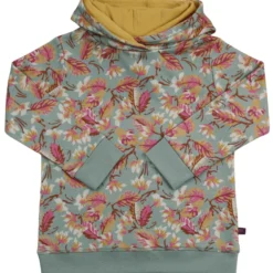 Sweat-Hoodie "Blätter" light sage 116
