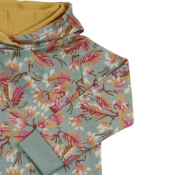 Sweat-Hoodie "Blätter" light sage 116