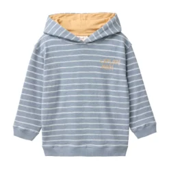 Sweat-Hoodie "explore more" blaugrau 98/104
