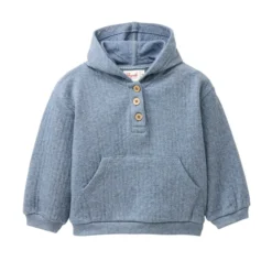 Sweat-Hoodie rauchblau melange 98/104