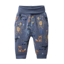 Sweat-Hose "Waldtiere" indigoblau 62/68