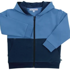 Sweatjacke blau-dunkelblau 110