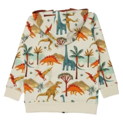 Sweat-Jacke "Dinosaurier-Welt" natur-bunt 116