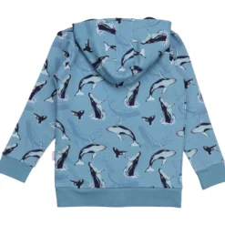 Sweatjacke "Wale" hellblau 104