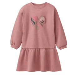 Sweat-Kleid "Blume" altrosa 104